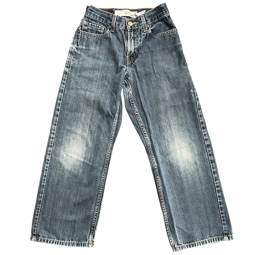 Levi Strauss Co 569‎ Loose Straight Jeans Kids Size 10 Regular 25x25 Blue Denim